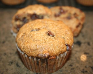Chocolate chip banana muffin