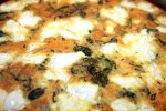 Close up of the Onion and Goat Cheese Frittata
