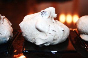 A chocolate chip merginue