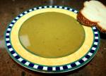 Spinach and Pea soup with challah