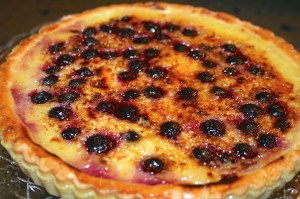 Blueberry Lemon Brûlée Tart