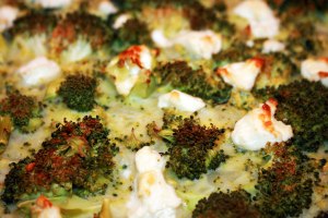 Broccoli, Cheddar & Goat Cheese Quiche