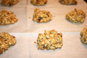 Banana Oatmeal Nut Cookies