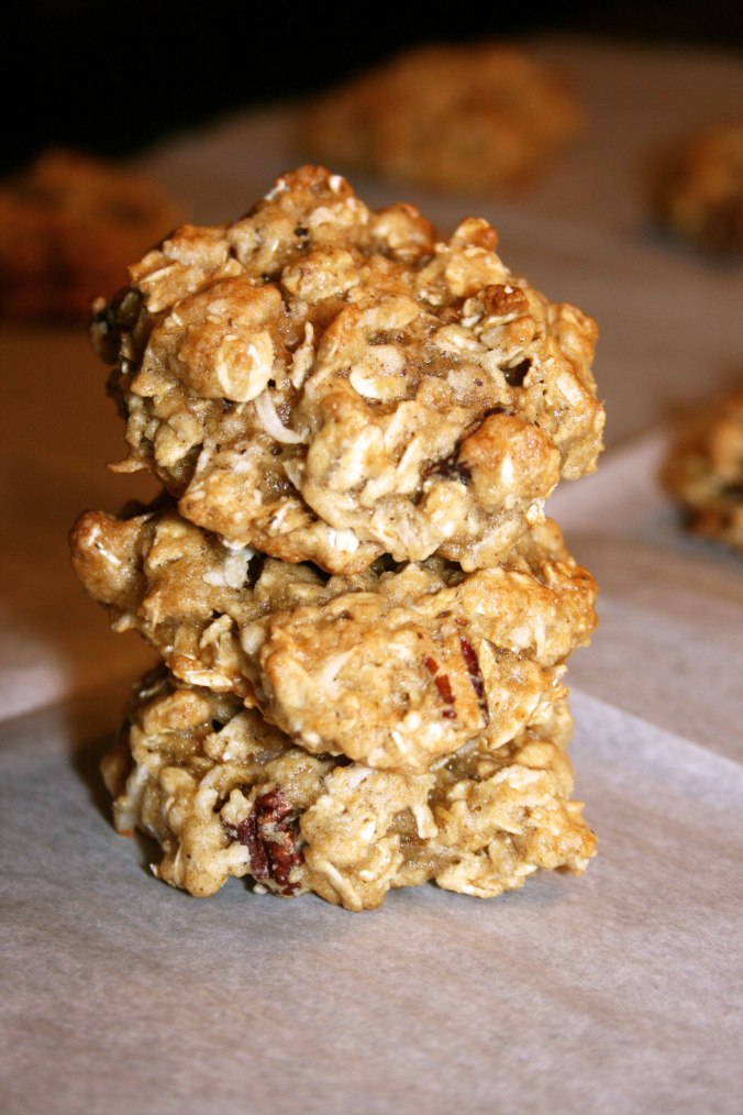 Banana Oatmeal Nut Cookies